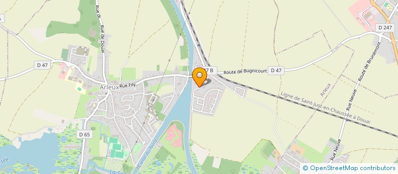 localisation de l'entreprise PLAC  ARLEUX