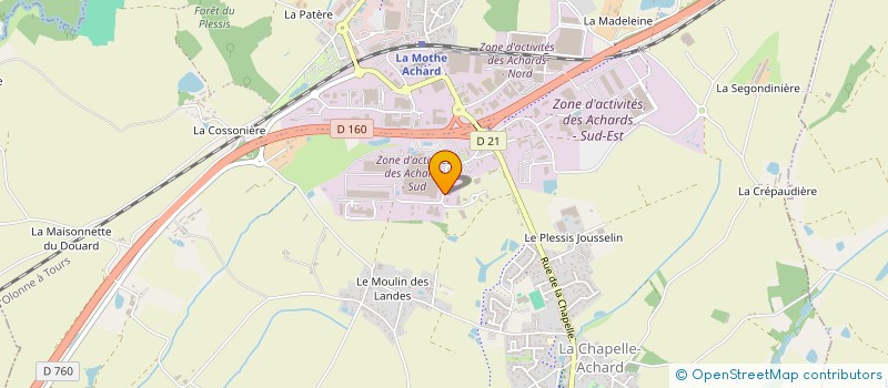 localisation de l'entreprise PLAC' OUEST à LES ACHARDS