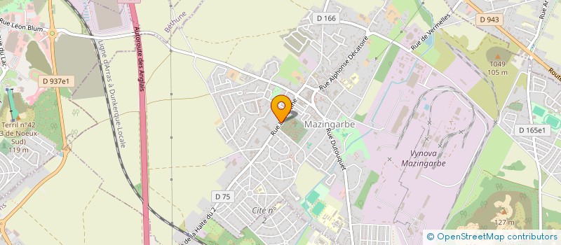 localisation de l'entreprise PLAC PLUS  MAZINGARBE