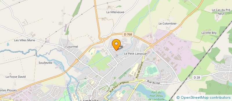 localisation de l'entreprise PLAC'WEST  LAMBALLE-ARMOR