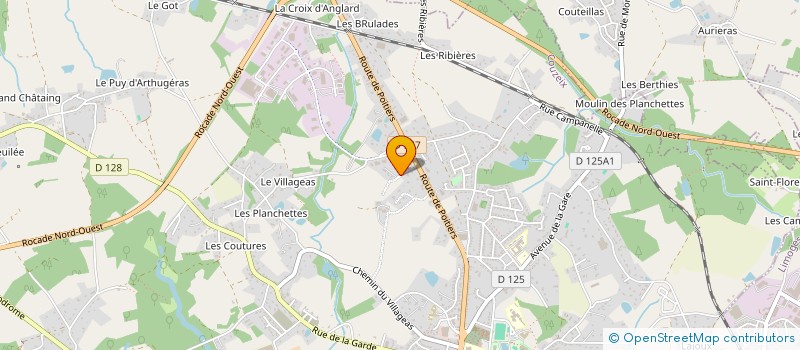 localisation de l'entreprise PLACAFI à COUZEIX