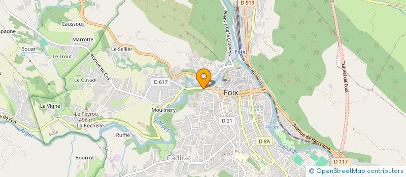 localisation de l'entreprise PLACAGE SCIAGE EUROPEEN à FOIX