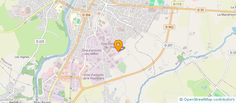 localisation de l'entreprise PLACARDECOR DISTRIBUTION à MAYENNE