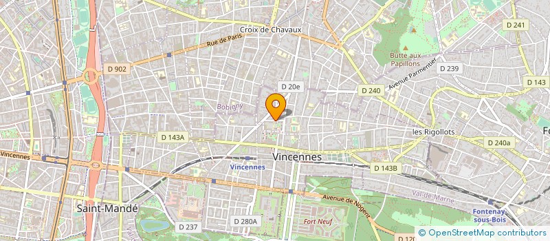 localisation de l'entreprise PLACE 102 à VINCENNES