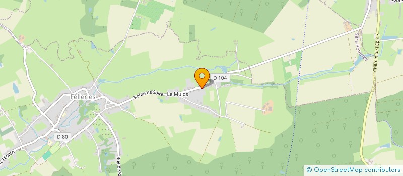 localisation de l'entreprise PLACE AU BONHEUR  FELLERIES