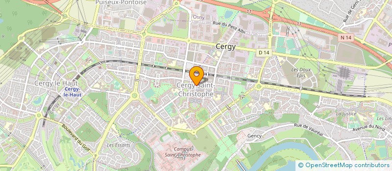 localisation de l'entreprise PLACE BARBER STREET   CERGY