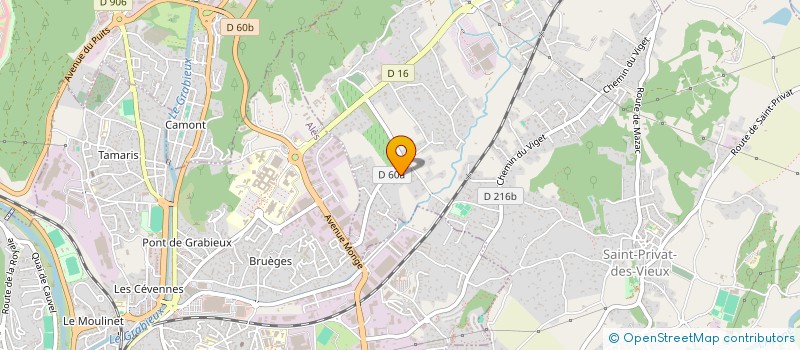 localisation de l'entreprise PLACE DE L'ETOILE  SAINT-PRIVAT-DES-VIEUX