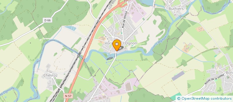 localisation de l'entreprise PLACE DE L'HOTEL DE VILLE  VORAY-SUR-L'OGNON