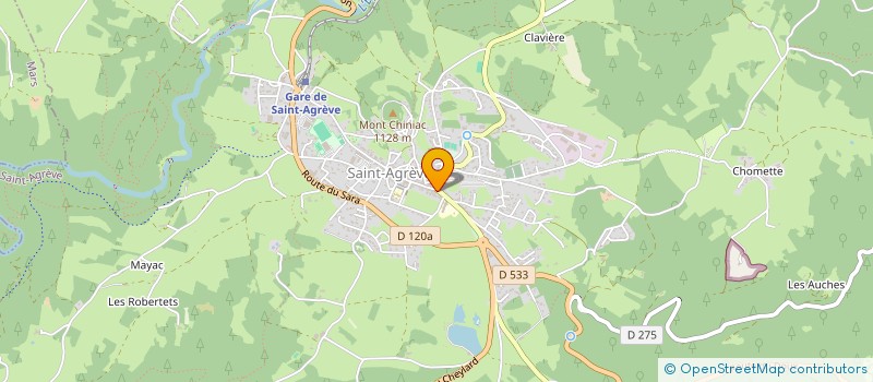 localisation de l'entreprise PLACE DE LA REPUBLIQUE  SAINT-AGREVE