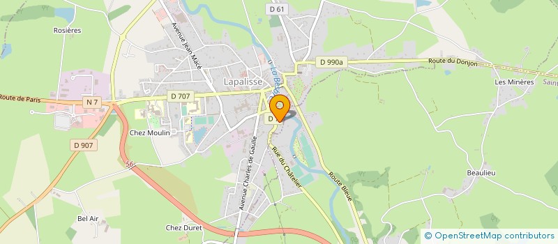 localisation de l'entreprise PLACE DE LA REPUBLIQUE  LAPALISSE