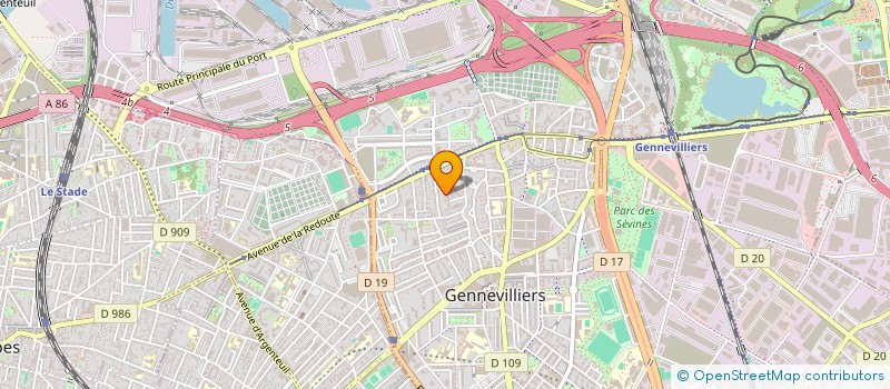 localisation de l'entreprise PLACE DE LA RESISTANCE à GENNEVILLIERS