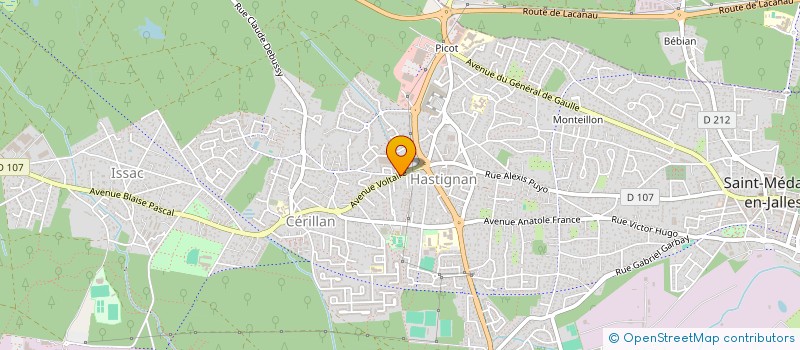 localisation de l'entreprise PLACE DES ARTS  SAINT-MEDARD-EN-JALLES