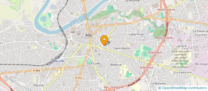 localisation de l'entreprise PLACE DES BIERES à ALBI