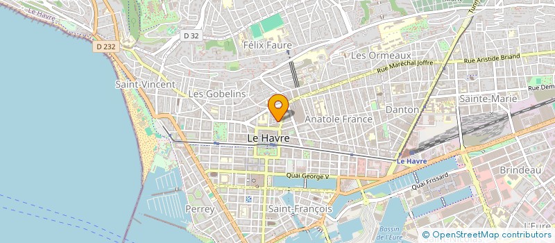 localisation de l'entreprise PLACE DES BOULANGERS à LE HAVRE
