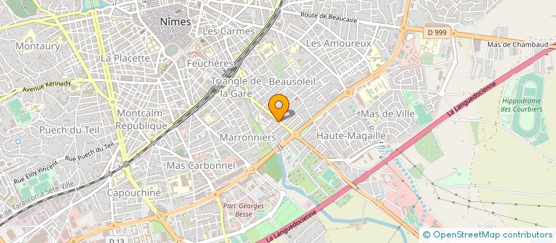 localisation de l'entreprise PLACE DES DELICES  NIMES