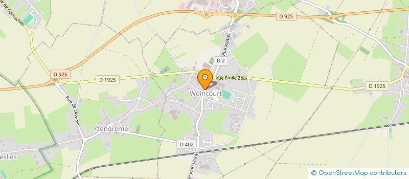 localisation de l'entreprise PLACE DES DELICES  WOINCOURT