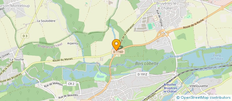 localisation de l'entreprise PLACE DES PRODUCTEURS à BRUYERES-LE-CHATEL