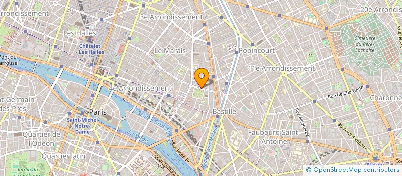 localisation de l'entreprise PLACE DES VOSGES  PARIS