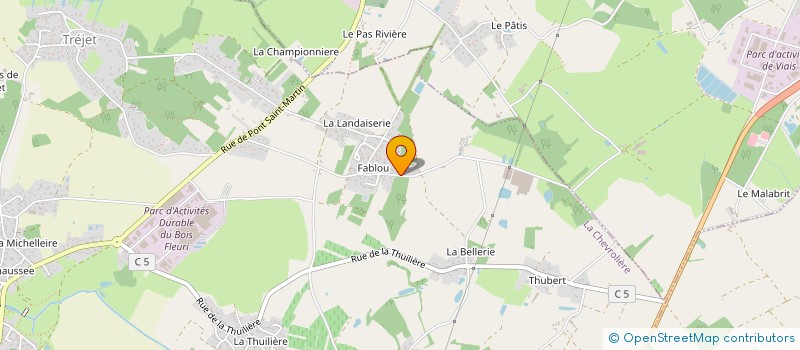 localisation de l'entreprise PLACE DU BIEN-ETRE  LA CHEVROLIERE