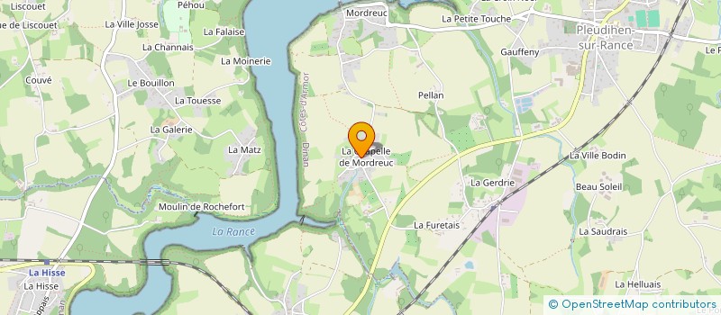 localisation de l'entreprise PLACE DU CLOCHER  PLEUDIHEN-SUR-RANCE