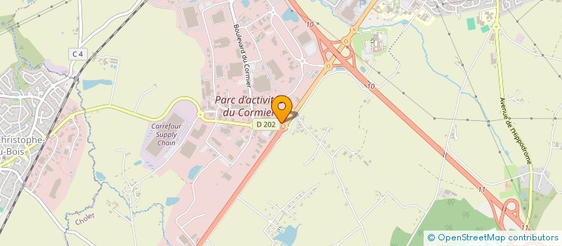 localisation de l'entreprise PLACE DU CORMIER à CHOLET
