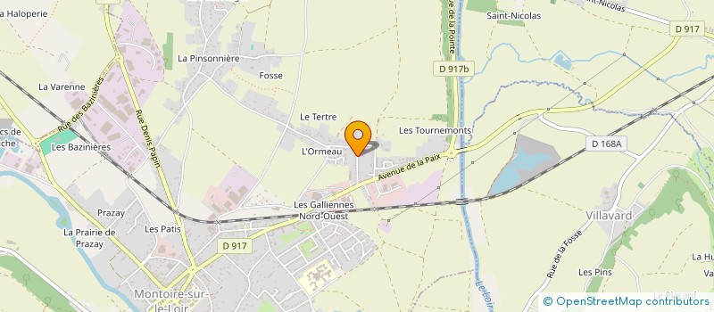 localisation de l'entreprise PLACE FOCH  MONTOIRE-SUR-LE-LOIR