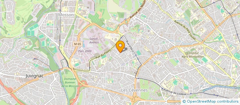 localisation de l'entreprise PLACE JEAN GIONO DU GRIS AU VERT à MONTPELLIER