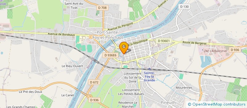 localisation de l'entreprise PLACE JEAN JAURES  SAINTE-FOY-LA-GRANDE