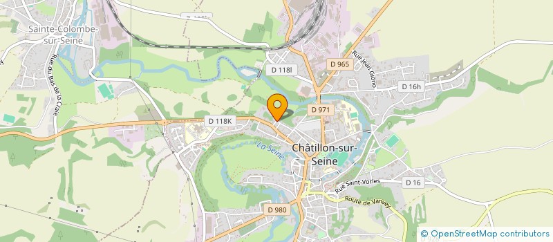 localisation de l'entreprise PLACE JOFFRE  CHATILLON-SUR-SEINE