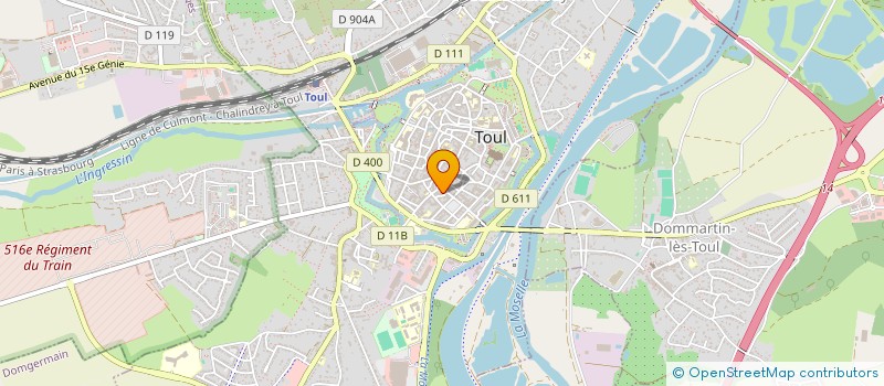 localisation de l'entreprise PLACE RONDE COIFFURE à TOUL