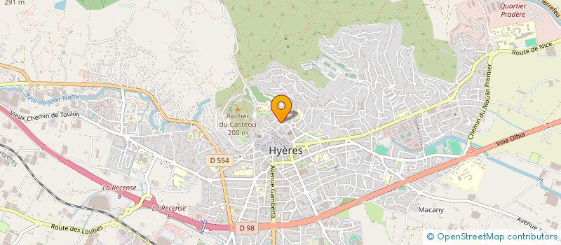 localisation de l'entreprise PLACEMENT CONSEIL EN ASSURANCE à HYERES