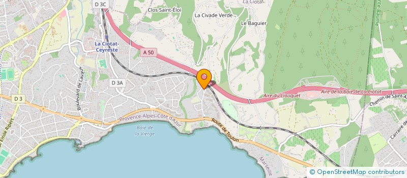 localisation de l'entreprise PLACEMENT PATRIMOINE AVENIR à LA CIOTAT
