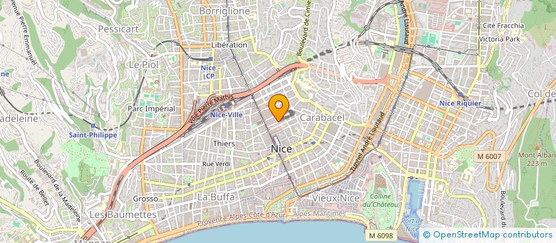 localisation de l'entreprise PLACEMENTS CONSEIL IMMOBILIER à NICE