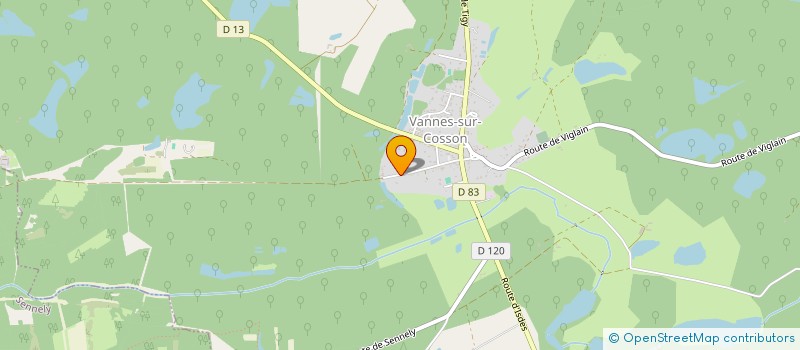 localisation de l'entreprise PLACEMENTS IMMOBILIERS FAMILIAUX  VANNES-SUR-COSSON