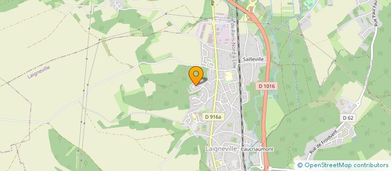 localisation de l'entreprise PLACOISE RENOV à LAIGNEVILLE