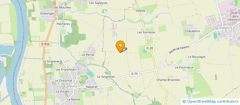 localisation de l'entreprise PLACOLIVEIRA  CHALEINS