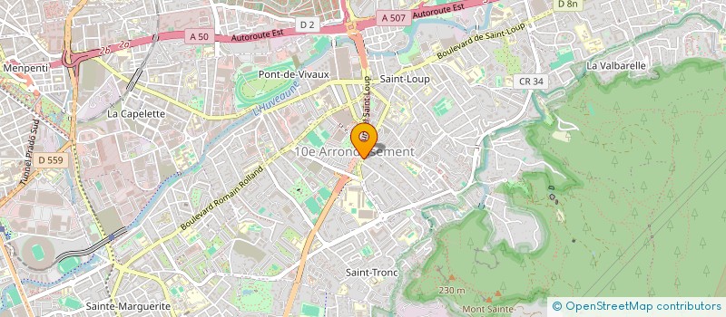 localisation de l'entreprise PLACOSUD RENOVATION à MARSEILLE