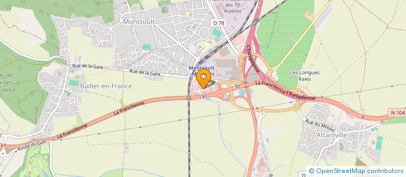 localisation de l'entreprise PLAD à BAILLET-EN-FRANCE