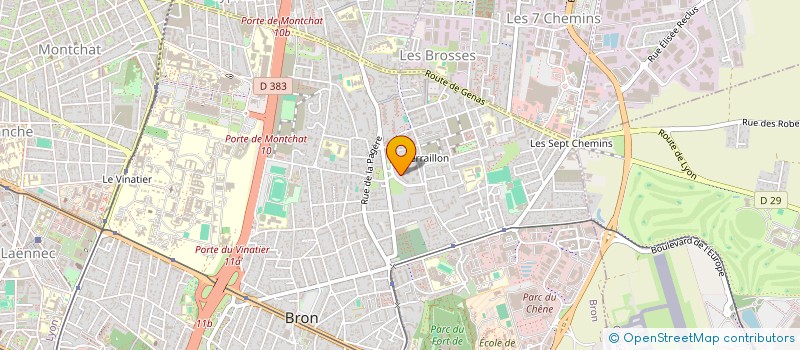 localisation de l'entreprise PLADA  BRON