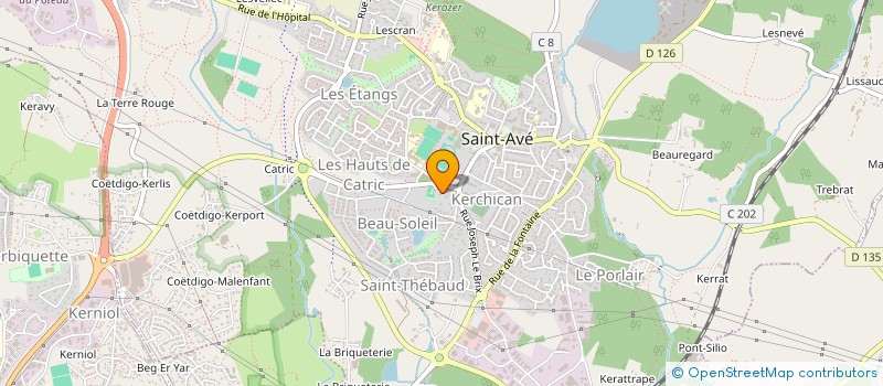 localisation de l'entreprise PLADENN à SAINT-AVE