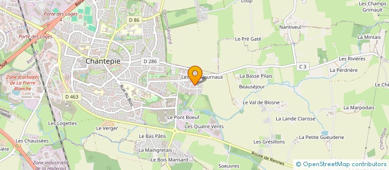 localisation de l'entreprise PLAENENN  CHANTEPIE