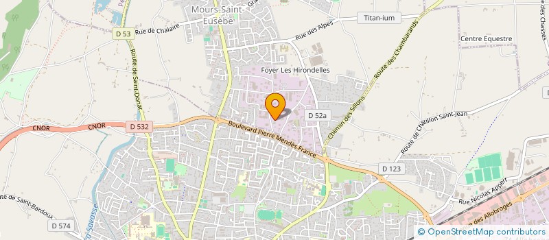 localisation de l'entreprise PLAFE  MOURS-SAINT-EUSEBE