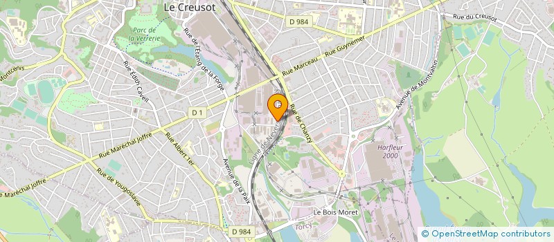 localisation de l'entreprise PLAFI'DECOR à LE CREUSOT