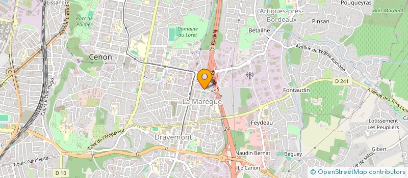 localisation de l'entreprise PLAFIBAT  CENON