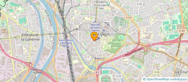 localisation de l'entreprise PLAFOND LASER à SAINT-DENIS