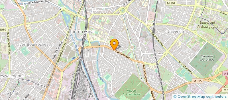 localisation de l'entreprise PLAFONDS 21 à DIJON