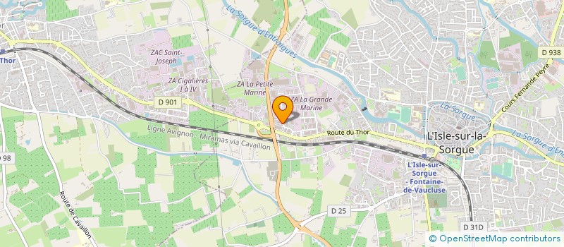 localisation de l'entreprise PLAFONDS DU SUD à L'ISLE-SUR-LA-SORGUE