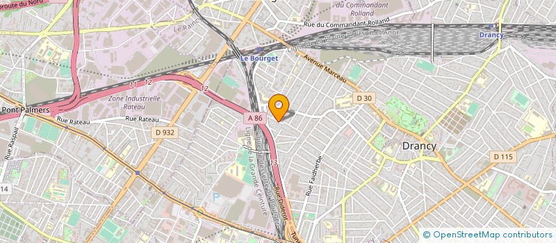 localisation de l'entreprise PLAFONDS ISOLATION BATIMENT  DRANCY