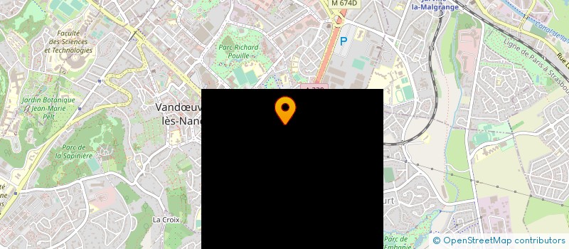 localisation de l'entreprise PLAFONDS MILLENIUM à VANDŒUVRE-LES-NANCY