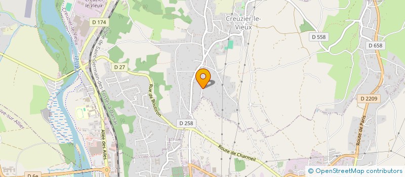 localisation de l'entreprise PLAG  CREUZIER-LE-VIEUX